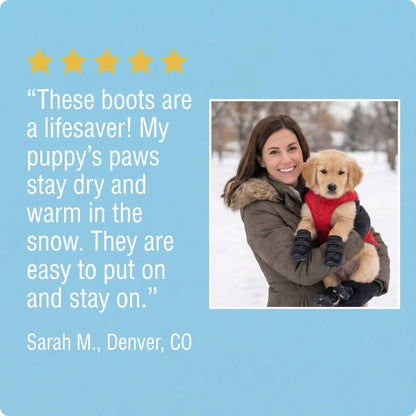 Winter Warm Dog Boots Thickened Long Velvet