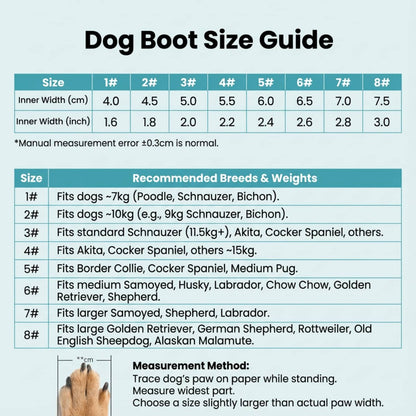 Winter Warm Dog Boots Thickened Long Velvet